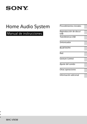 Sony MHC-V90W Manual De Instrucciones