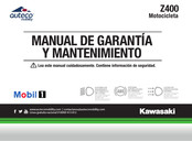 Auteco Z400 Manual De Garantía Y Mantenimiento