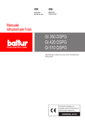 baltur GI 350 DSPG Manual De Instrucciones
