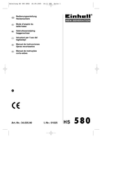 EINHELL NEW GENERATION 34.035.90 Manual De Instrucciones