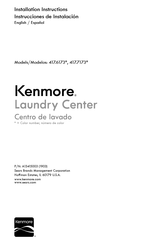 Sears Kenmore 417.7173 Serie Instrucciones De Instalación