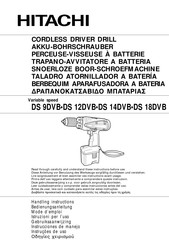 Hitachi DS 12DVB Instrucciones De Manejo