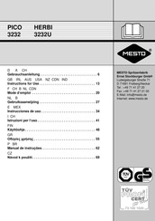 MESTO 3232U Instrucciones De Uso