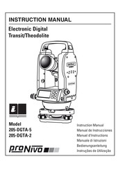 PRONIVO 205-DGTA-2 Manual De Instrucciones