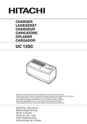 Hitachi UC 12SC Instrucciones De Manejo