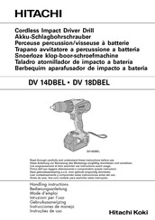 Hitachi Koki DV 18DBEL Instrucciones De Manejo