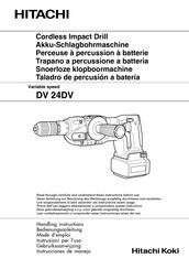 Hitachi Koki DV 24DV Instrucciones De Manejo