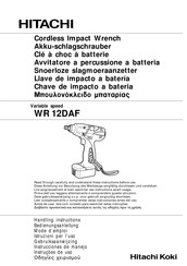 Hitachi Koki WR 12DAF Instrucciones De Manejo