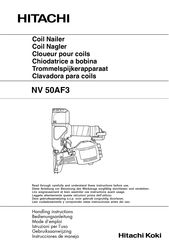 Hitachi Koki NV 50AF3 Instrucciones De Manejo