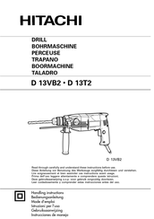 Hitachi D 13T2 Instrucciones De Manejo