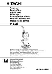 Hitachi Koki M 6SB Instrucciones De Manejo