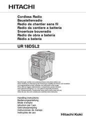 Hitachi Koki UR 18DSL2 Instrucciones De Manejo