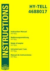 Refco HY-TELL Serie Manual De Instrucciones