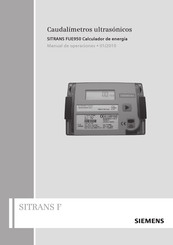 Siemens SITRANS FUE950 Manual De Operaciones