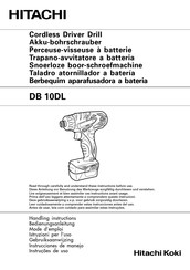 Hitachi Koki DB 10DL Instrucciones De Manejo