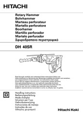 Hitachi Koki DH 40SR Instrucciones De Manejo