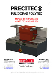 Horotec PRECITEC MSA23.004 Manual De Instrucciones