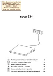 Seca 634 Manual De Instrucciones