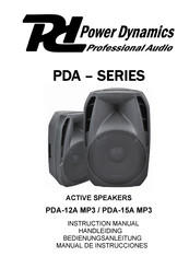 Power Dynamics PDA-12A MP3 Manual De Instrucciones