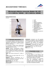 3B SCIENTIFIC PHYSICS Escola 100 Instrucciones De Uso