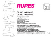 Rupes GL080E Instrucciones De Uso