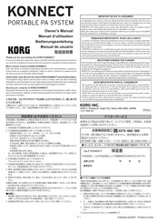 Korg KONNECT Manual De Usuario