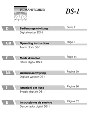 HumanTechnik DS-1 Instrucciones De Servicio