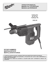 Milwaukee 5303-20 Manual Del Operador