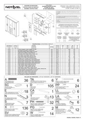 Notável Móveis NT 5015 Instrucciones De Montaje