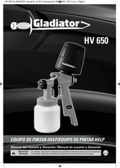 Gladiator HVLP HV 650 Manual Del Usuario Y Garantía