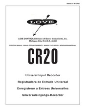 Love CR20 Manual De Funcionamiento