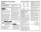 Hotpoint RGBS100DMWW Instrucciones De Instalación