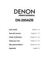 Denon Professional DN-200AZB Manual De Instrucciones