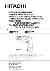 Hitachi DN 7DT Instrucciones De Manejo