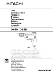 Hitachi D 6SH Instrucciones De Manejo