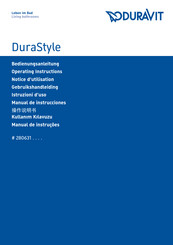 DURAVIT DuraStyle 28063100071 Manual De Instrucciones