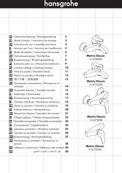 Hansgrohe Metris Classic 31673000 Modo De Empleo/Instrucciones De Montaje