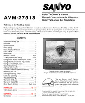 Sanyo AVM-2751S Manual Del Propietário