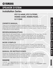 Yamaha Installation Serie Manual De Instrucciones