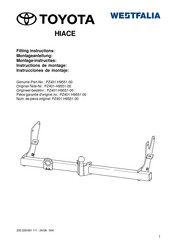 Westfalia PZ401-H9551-00 Instrucciones De Montaje