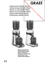 Graef CM 81 Manual De Instrucciones