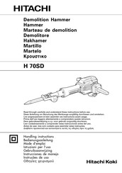 Hitachi H 70SD Instrucciones De Manejo