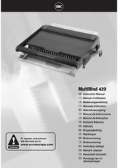 AGB MultiBind 420 Manual De Instrucciones