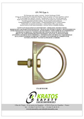 KRATOS SAFETY FA 60 014 00 Manual De Instrucciones