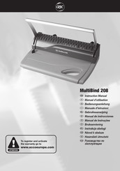 Gbc MultiBind 208 Manual De Instrucciones