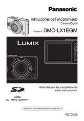 Panasonic Lumix DMC-LX1EGM Instrucciones De Funcionamiento