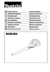 Makita BUB360 Manual De Instrucciones