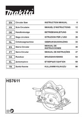 Makita HS7611 Manual De Instrucciones