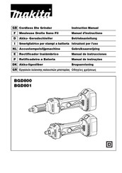 Makita BGD801 Manual De Instrucciones