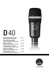 Harman AKG D40 Modo De Empleo